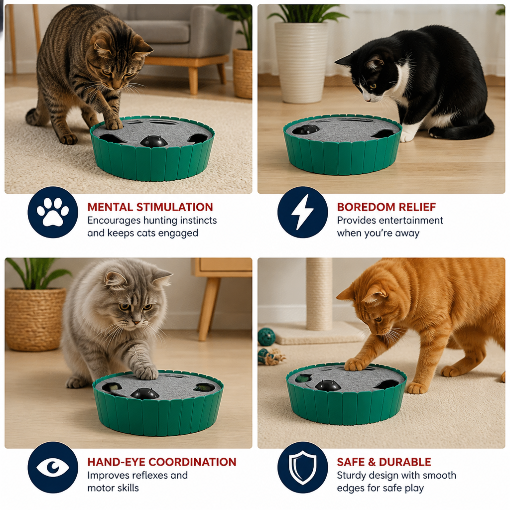 Interactive Hide & Seek Mouse Cat Toy