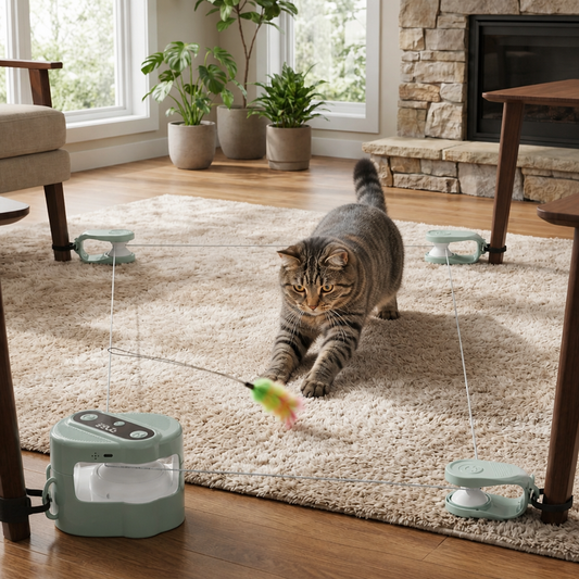 Automatic Cat Chasing Track Toy