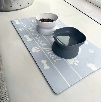 Waterproof Pet Food Mat - Non - Slip  Easy To Clean Food Mat For Dogs & Cats