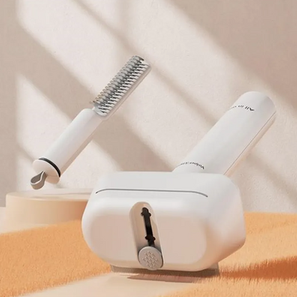 2-in-1 Pet Brush With Fur Trimmer For Effective Grooming