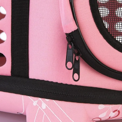 Compact Cat Carrier Bag With Ventilation - Perfect For Travel And Outings