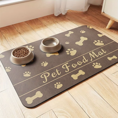 Waterproof Pet Food Mat - Non - Slip  Easy To Clean Food Mat For Dogs & Cats