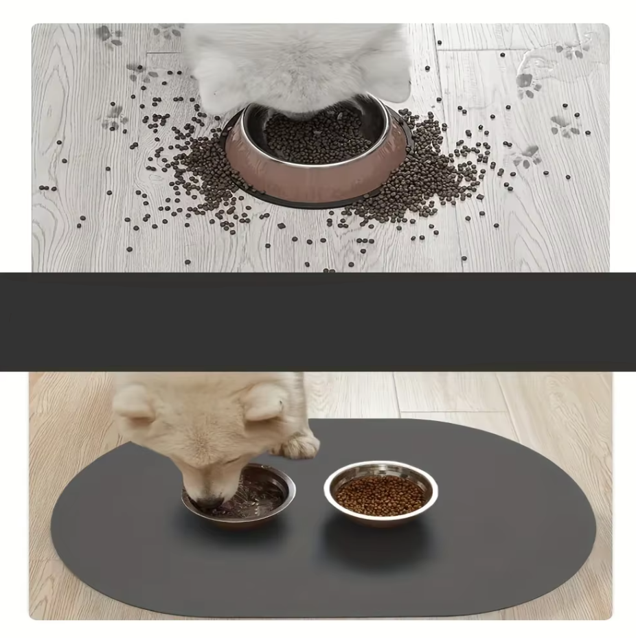 Silicone Feeding Mat For Pets - Waterproof  Non - Slip Feeding Mat For Dogs & Cats