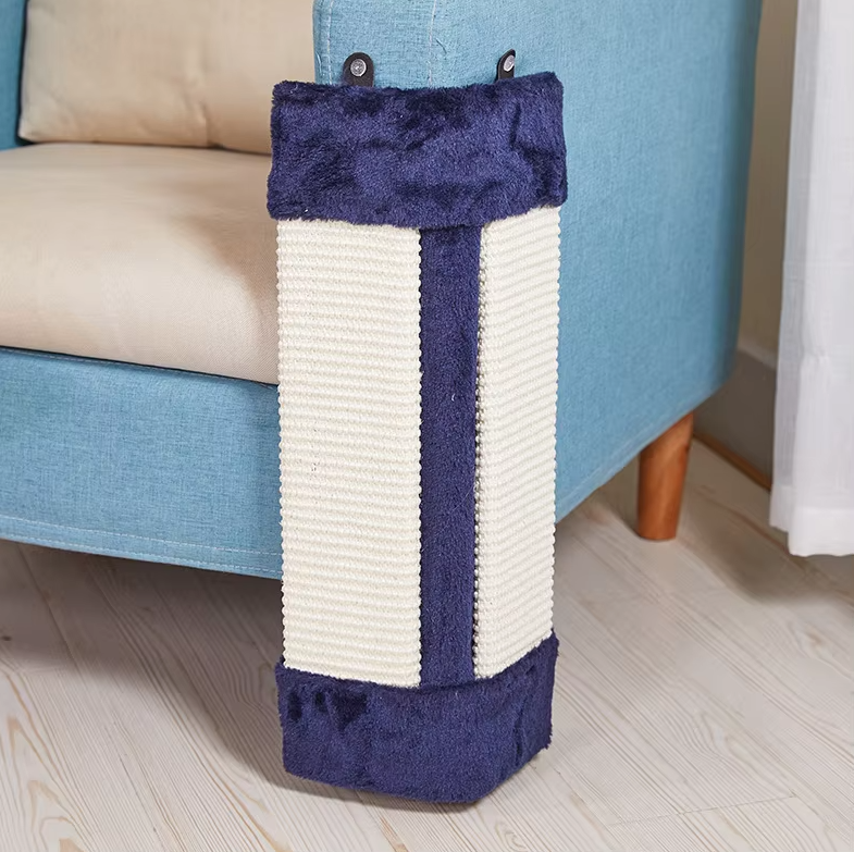 Cat Scratching Board With Soft Cover - Scratching Mat For Wall Mounting