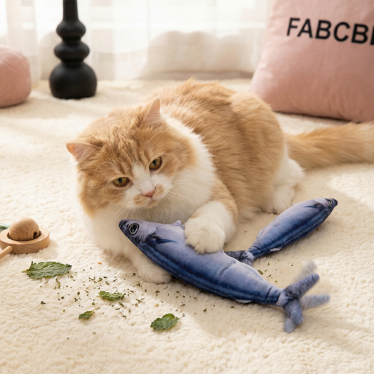Interactive Wiggly Fish Cat Toy