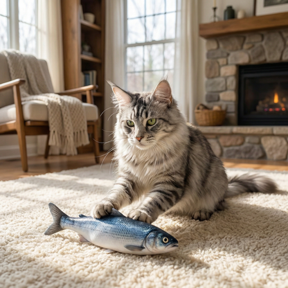 Interactive Wiggly Fish Cat Toy