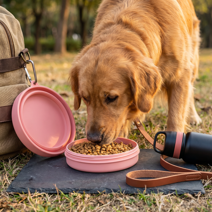 Multifunctional Pet Food Container – Portable 2-in-1 Food & Water Bowl for On-the-Go