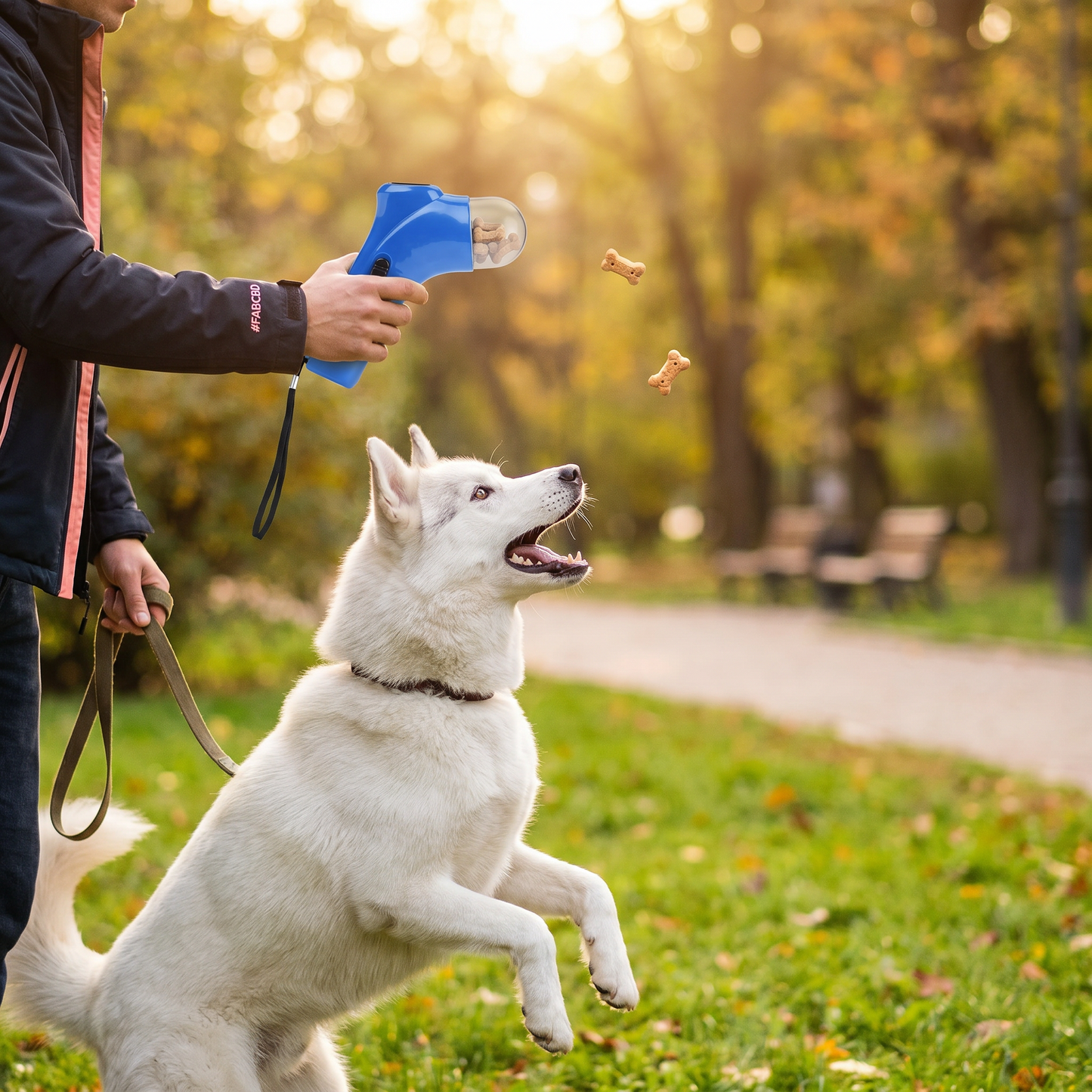 Dog Treat Launcher Gun – Interactive Training & Fun Rewards On the Go