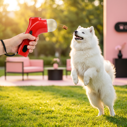 Dog Treat Launcher Gun – Interactive Training & Fun Rewards On the Go