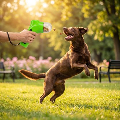 Dog Treat Launcher Gun – Interactive Training & Fun Rewards On the Go