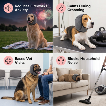 Protection Dog Ear Muffs Noise-Reducing & Anxiety-Calming Ear Cover