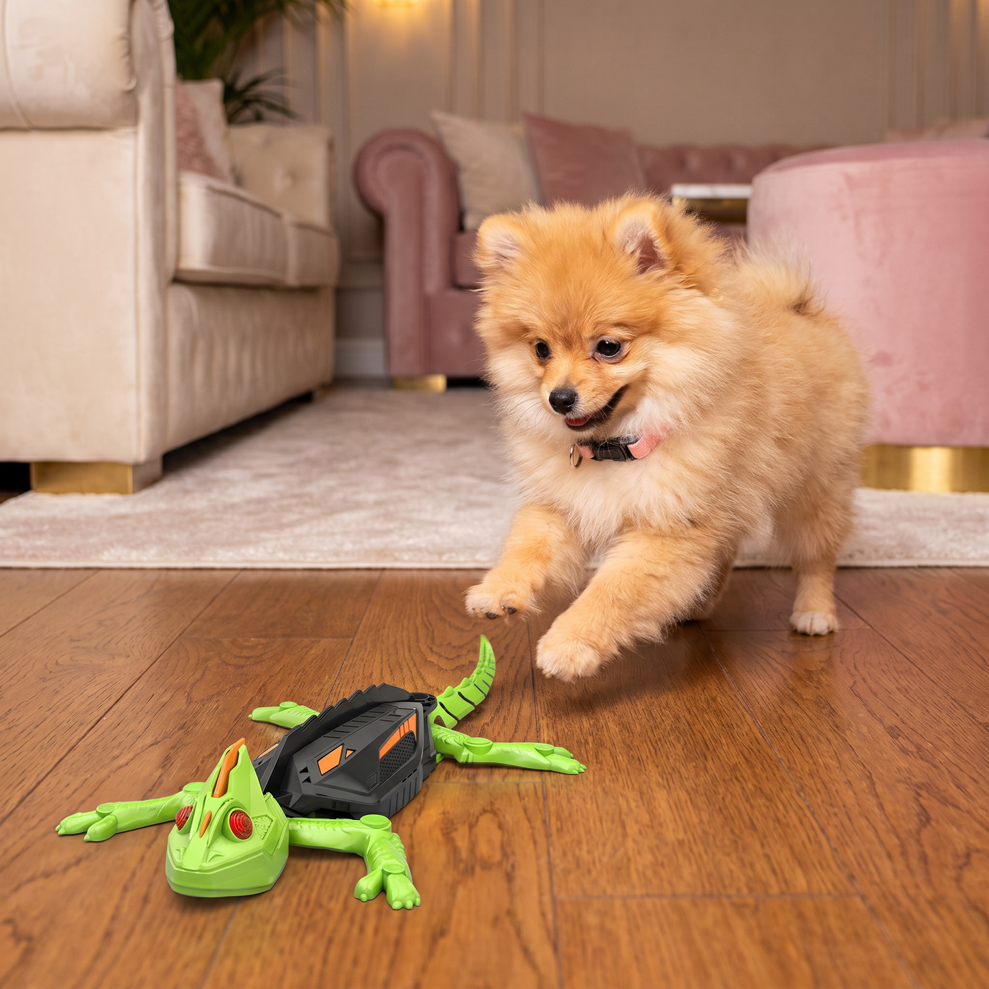 Remote Control Wall Climbing Lizard Toy for Dogs