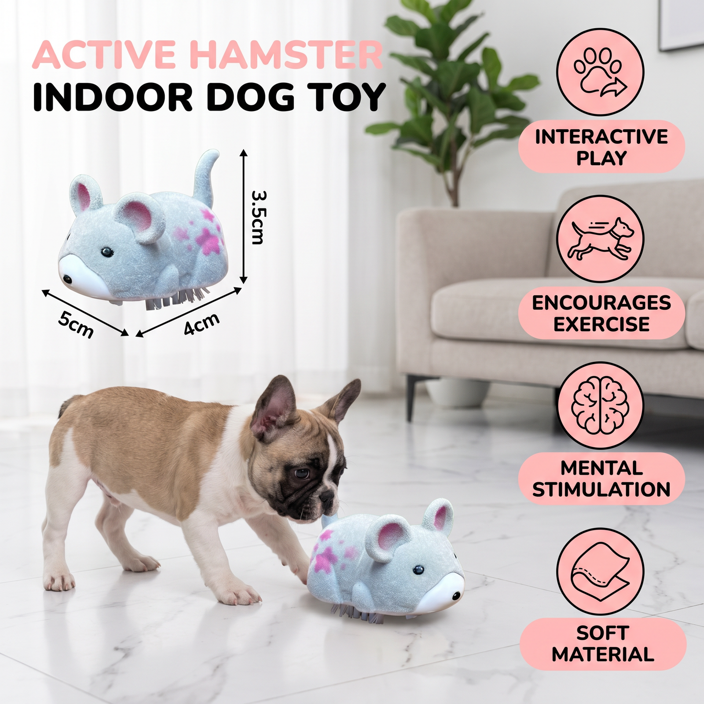 Active Hamster Indoor Dog Toy
