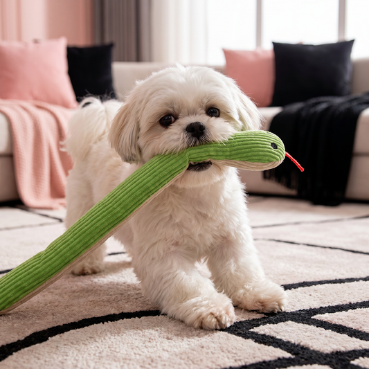 Durable Dog Snake Plush Toy