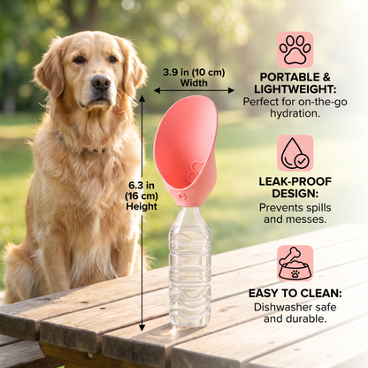 Silicone Dog Drinking Cap for Bottles