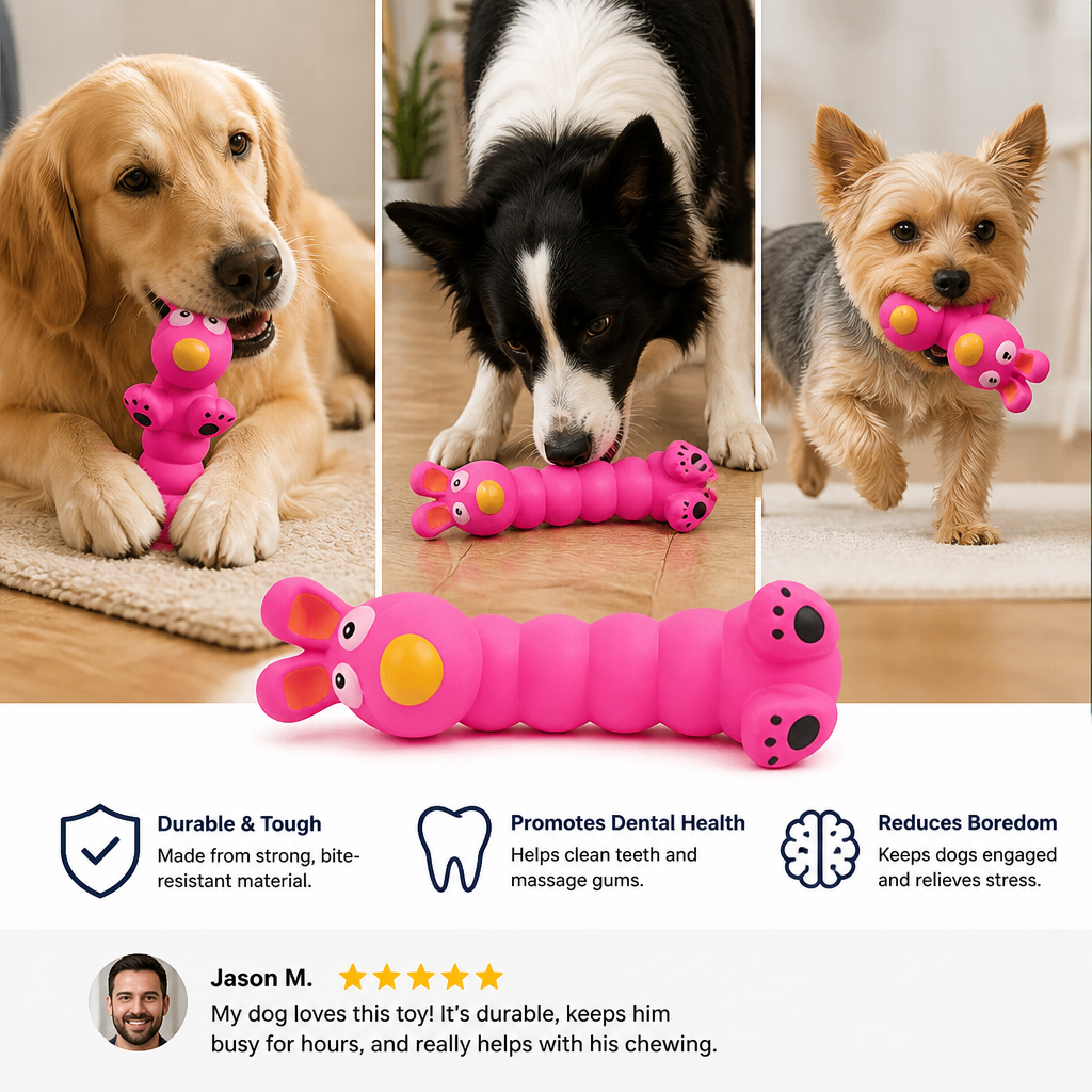 Flexible Animal-Shaped Dog Chew Toy