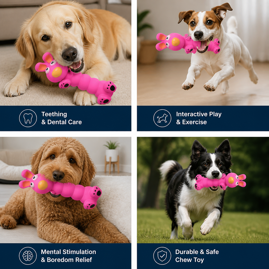 Flexible Animal-Shaped Dog Chew Toy