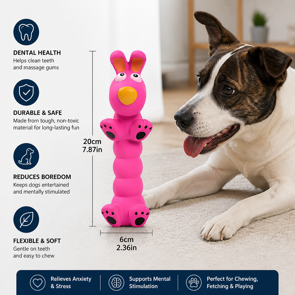 Flexible Animal-Shaped Dog Chew Toy
