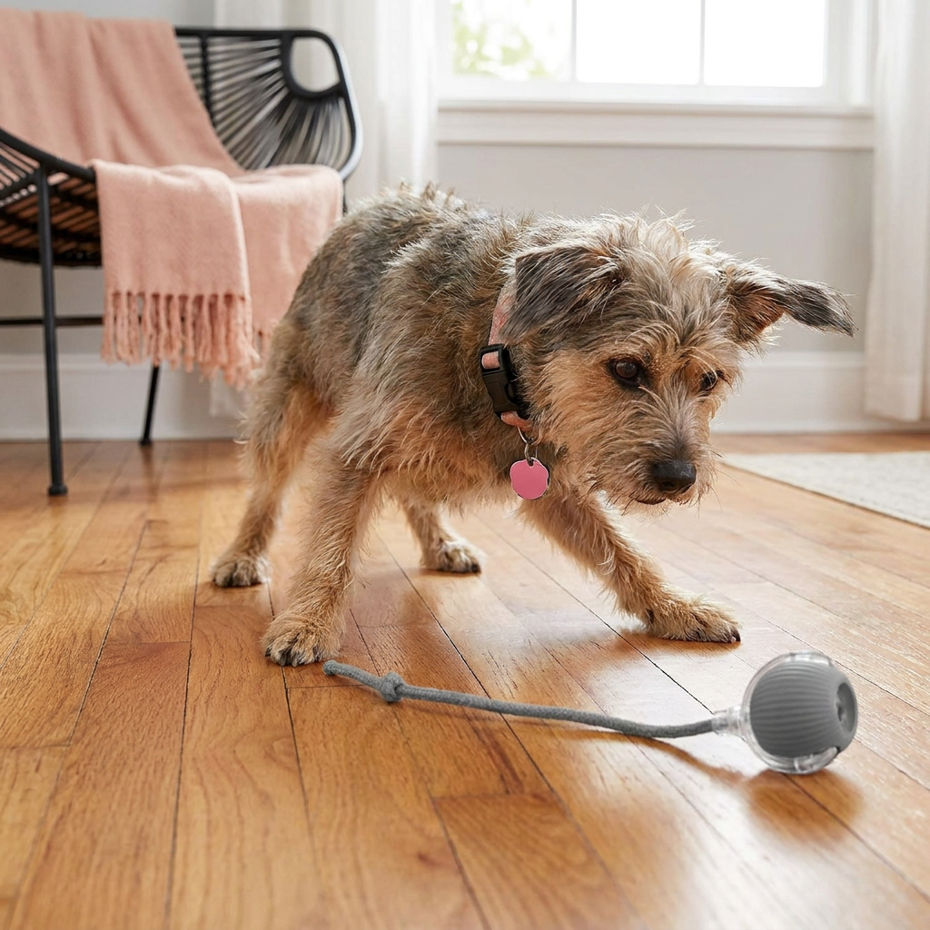 Interactive Play Ball with Tail for Dogs