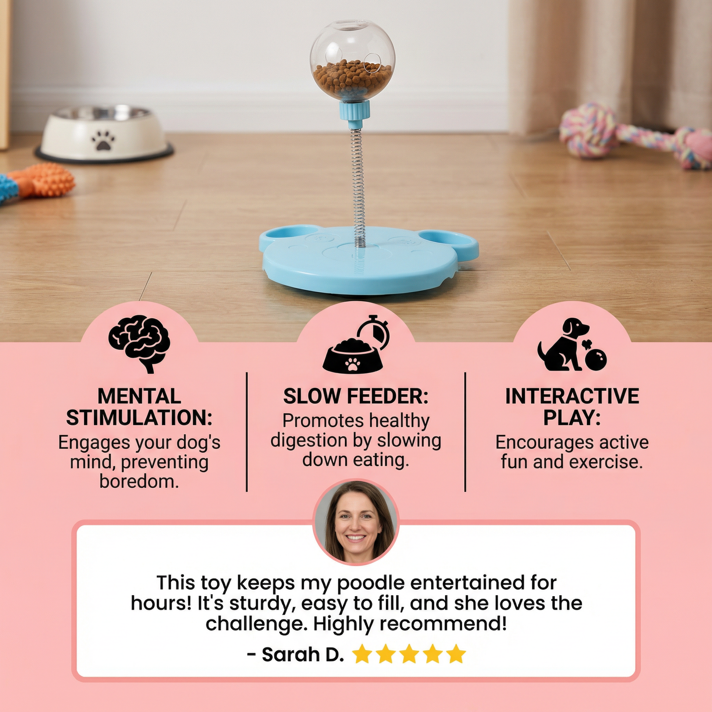 Wiggling Dog Treat Toy