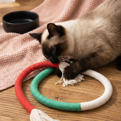 Natural Cat Chew Rope – Robust, Promotes Dental Hygiene and Reduces Stress