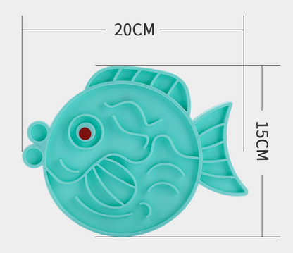 Pet Toy With Food Puzzle - Fish Design Interactive And Stress-Reducing For Dogs And Cats