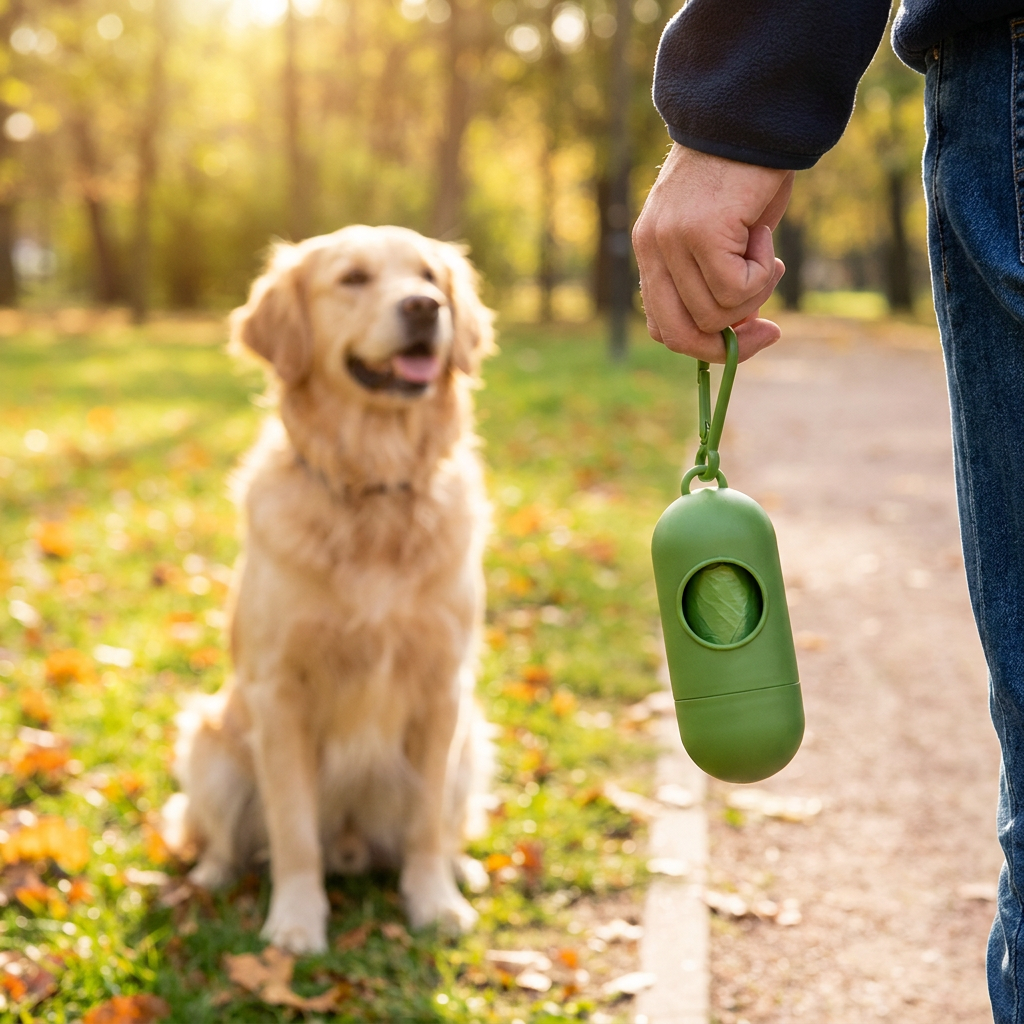 Portable Pet Waste Scoop with Extendable Handle for Easy Dog Walking Cleanup