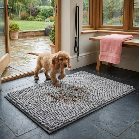 Dog Mud Mat – Super Absorbent, Non-Slip & Washable