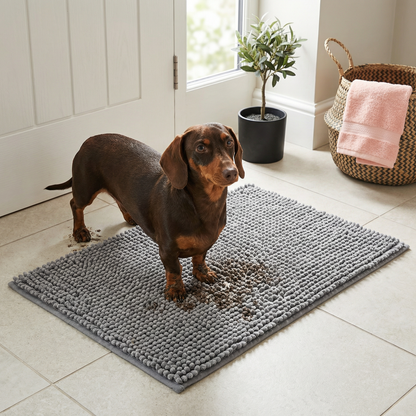 Dog Mud Mat – Super Absorbent, Non-Slip & Washable