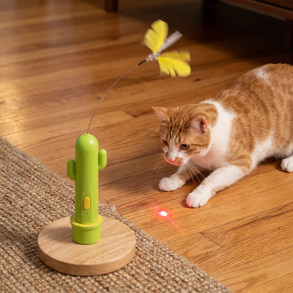2in1 Automatic Butterfly & Laser Cat Toy