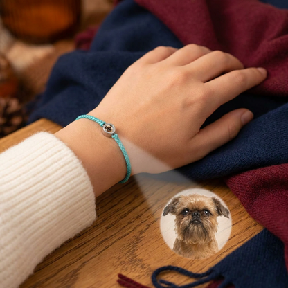 Personalized Pet Photo Projection Keepsake Bracelet