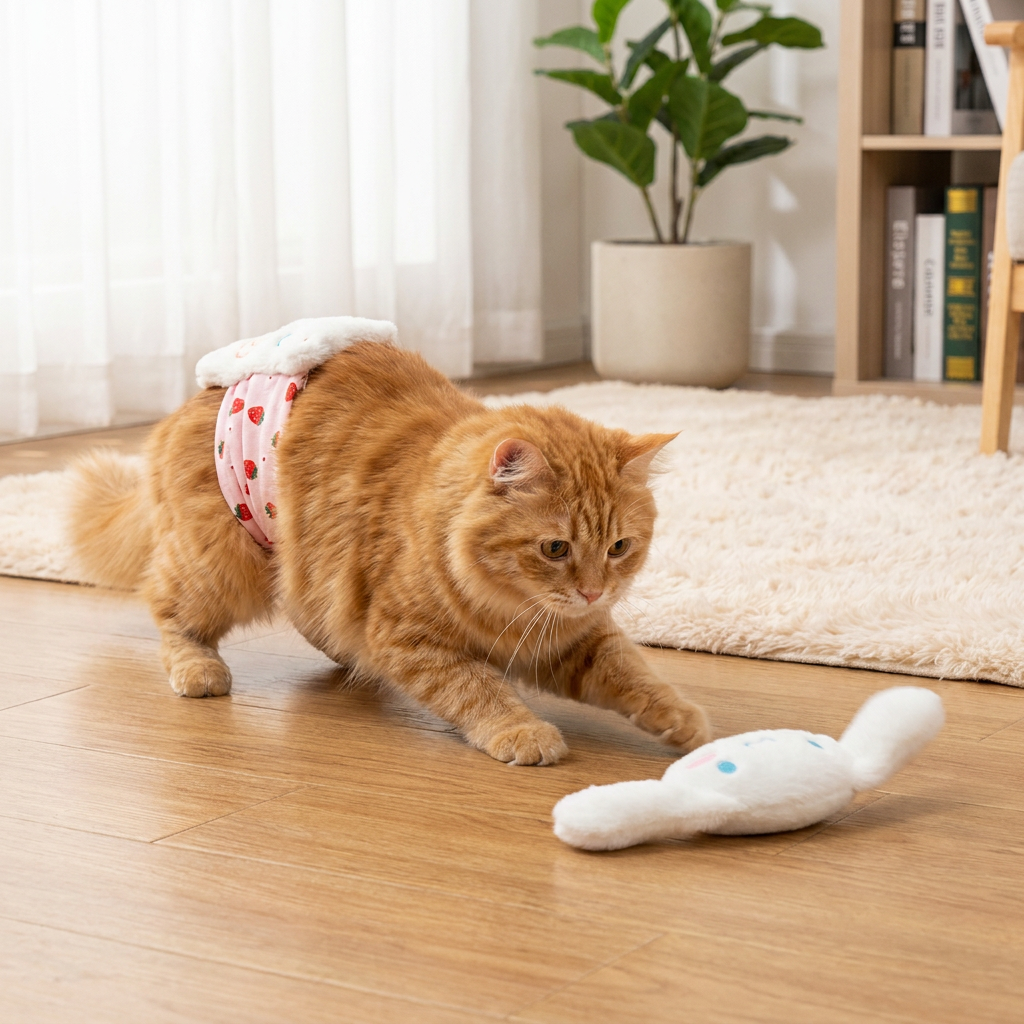 Interactive Remote Control Cat Toy with Moving Tail and Playful Motion