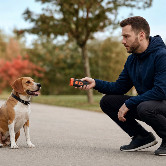Ultrasonic Dog Bark Control Device – Portable & Rechargeable