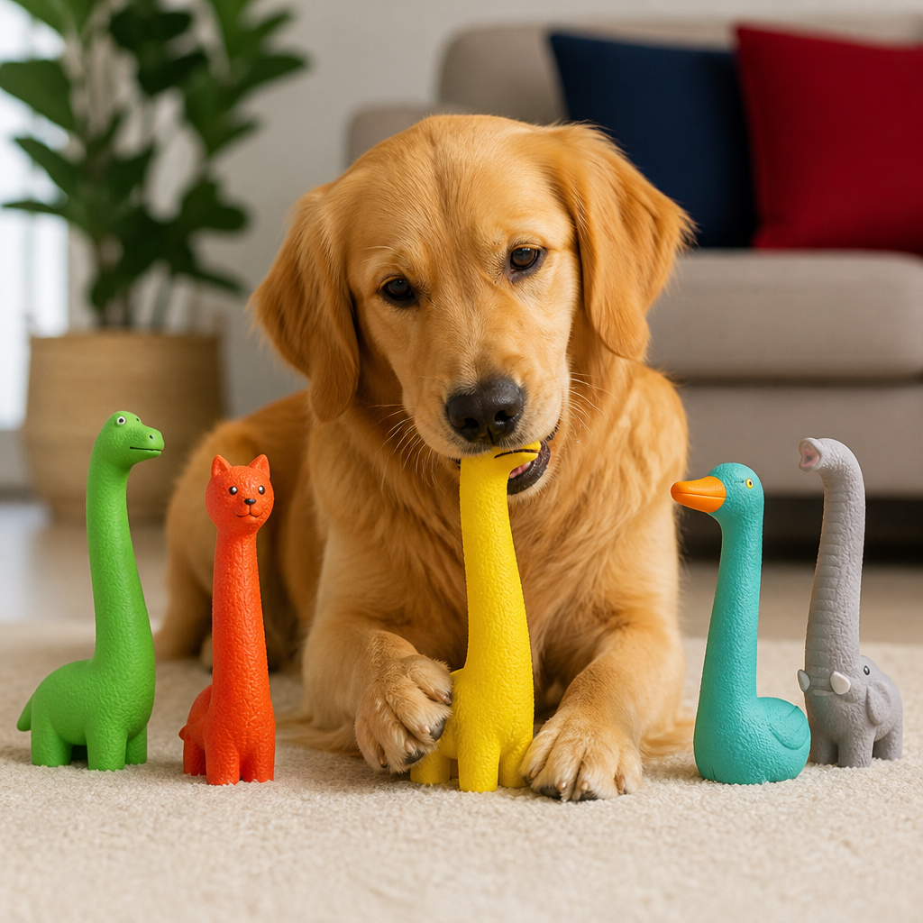 XXL Durable Teeth Cleaning Latex Dog Toy