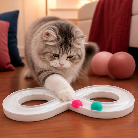 Interactive Cat Track Ball Toy