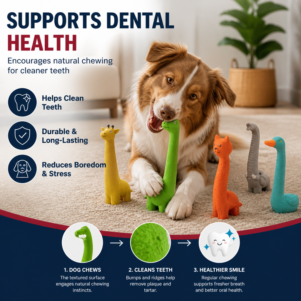 XXL Durable Teeth Cleaning Latex Dog Toy