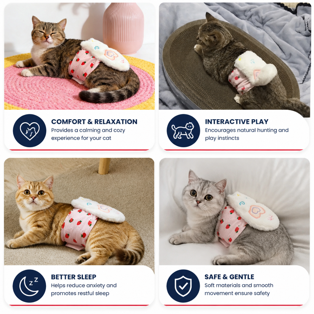 Interactive Remote Control Cat Toy with Moving Tail and Playful Motion
