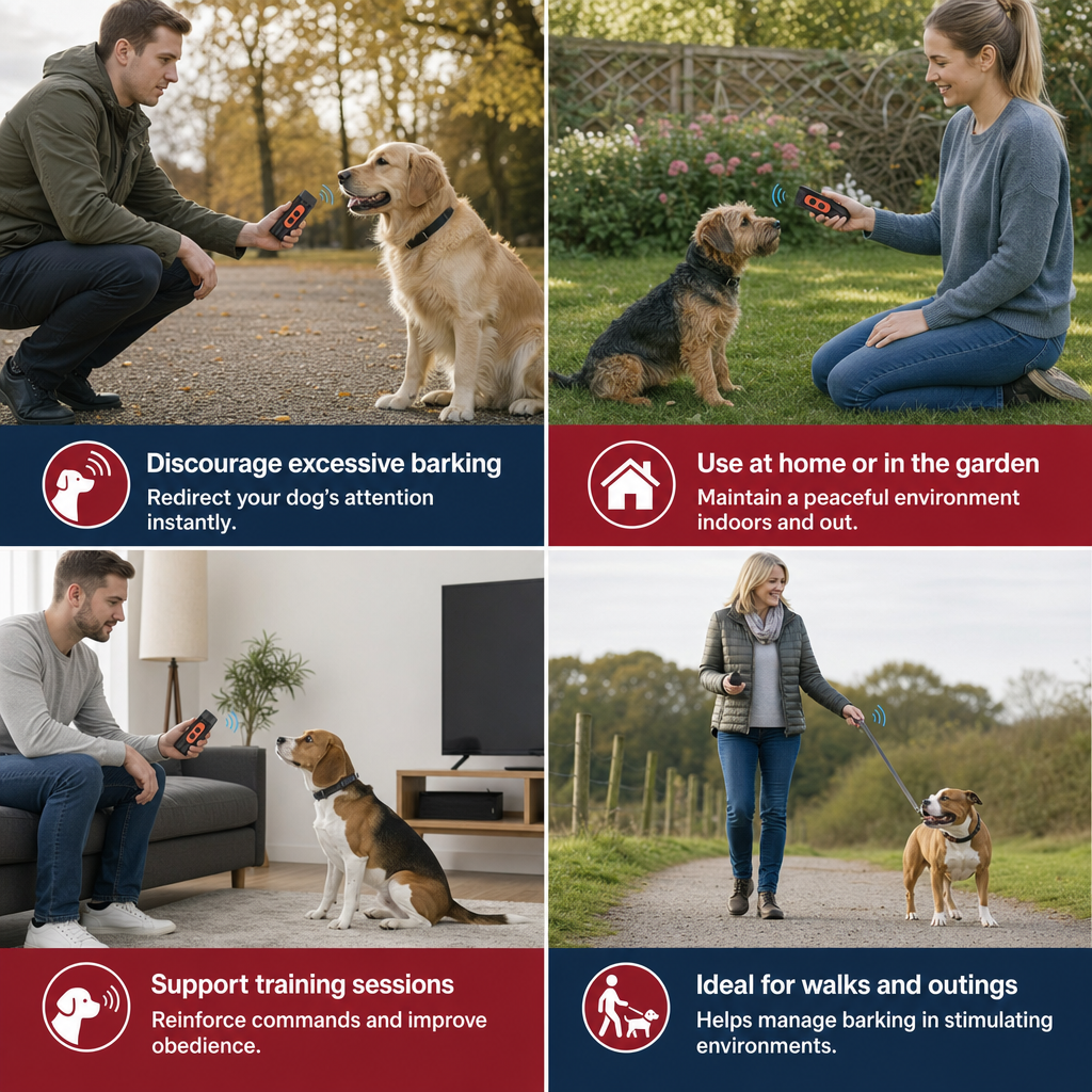 Ultrasonic Dog Bark Control Device – Portable & Rechargeable