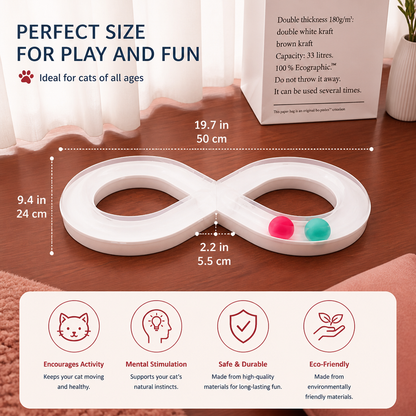 Interactive Cat Track Ball Toy