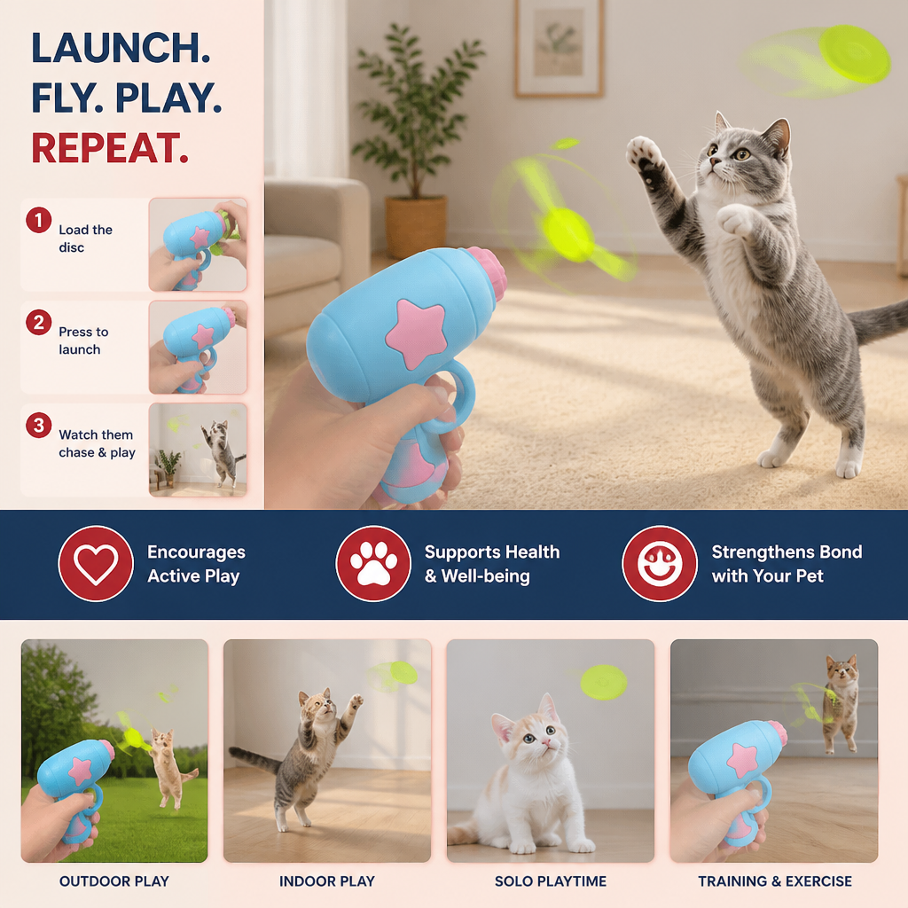 Pet Flying Disc Launcher