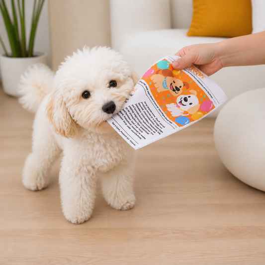 Durable Interactive Crinkle Newspaper Dog Toy