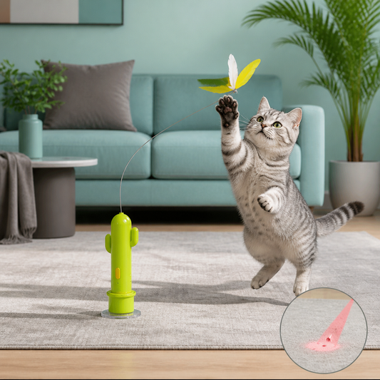 2in1 Automatic Butterfly & Laser Cat Toy