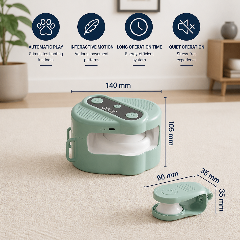 Automatic Cat Chasing Track Toy