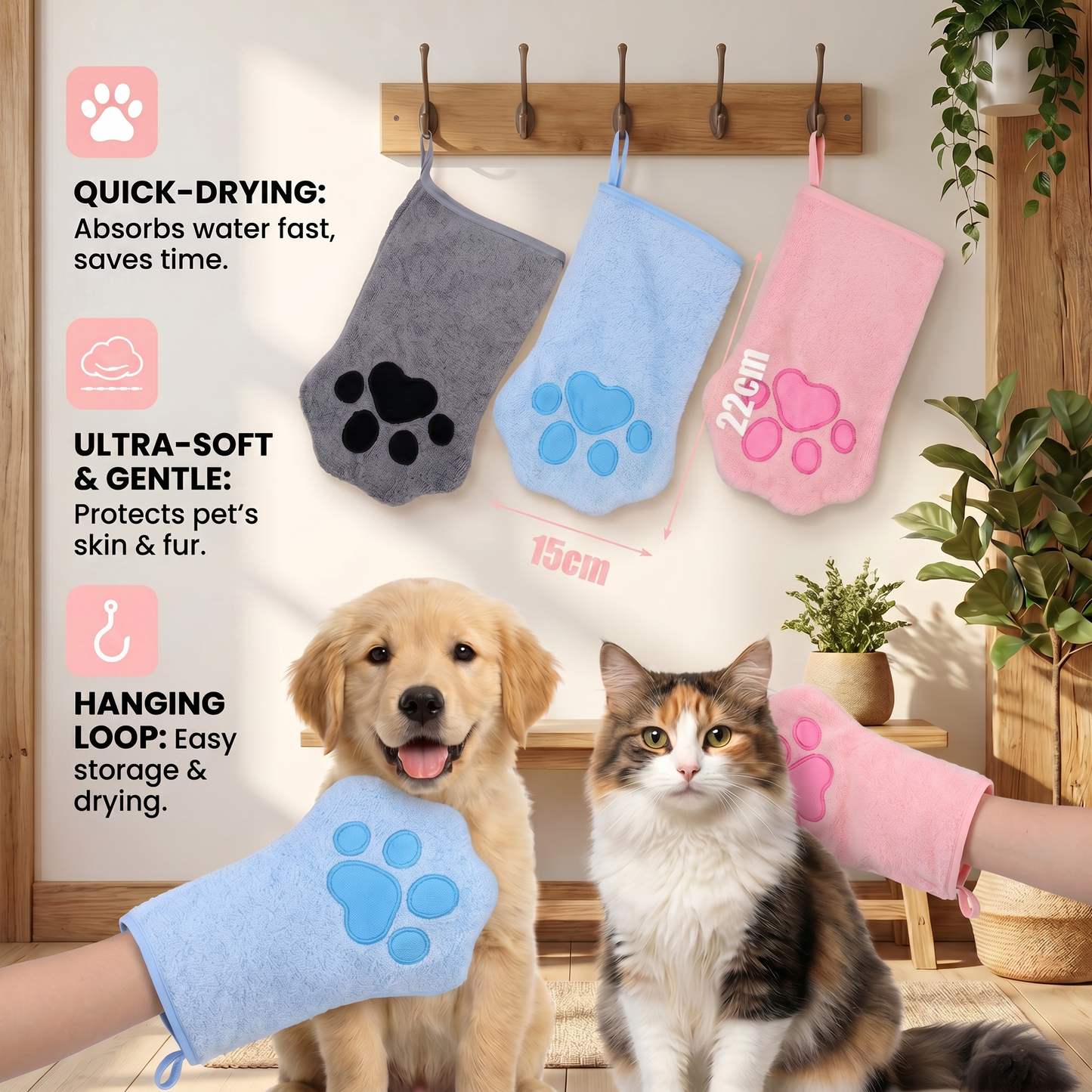 Quick-Drying Towel for Pets
