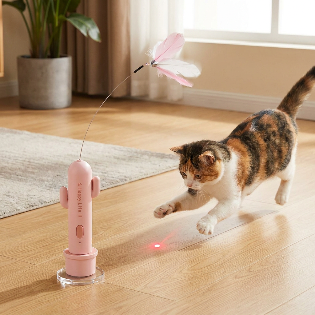 2in1 Automatic Butterfly & Laser Cat Toy
