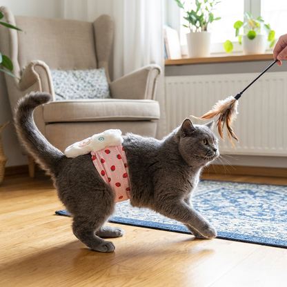 Interactive Remote Control Cat Toy with Moving Tail and Playful Motion