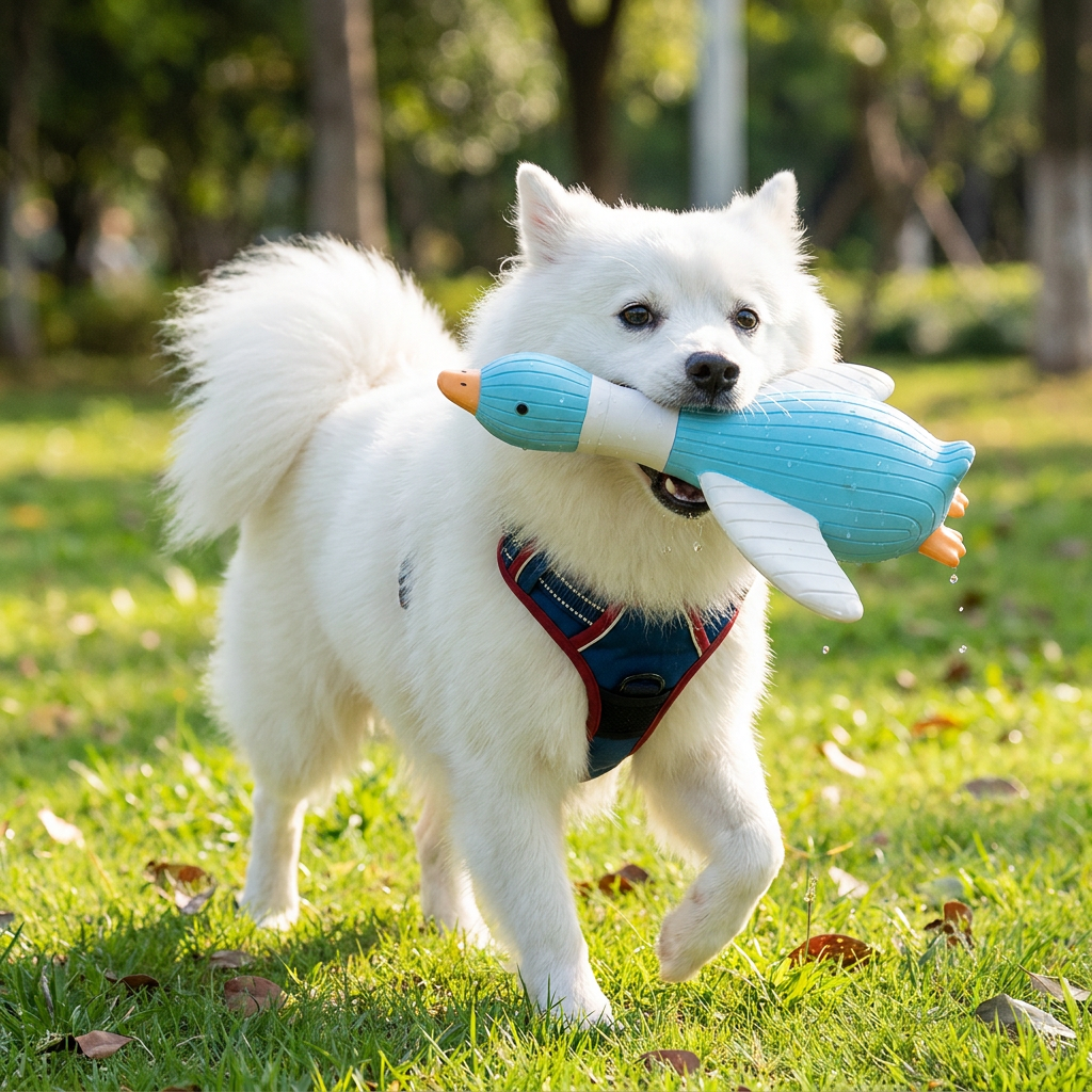 Interactive Chew & Squeak Animal Dog Toy