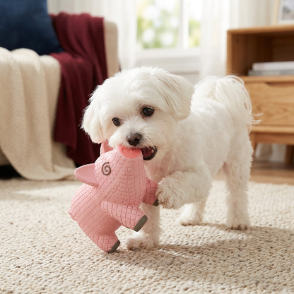 Interactive Chew & Squeak Animal Dog Toy